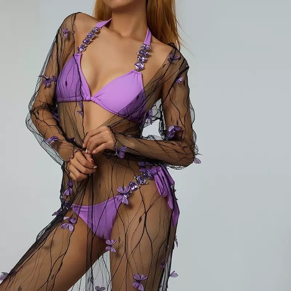 ✨ BLOOM UR WAY ✨ FLOW FLARE MINI POLYESTER MAXI NEW YORK MIAMI LOS ANGELES BOHO - Picture 16 of 16